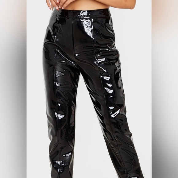 PrettyLittleThing Pants & Jumpsuits Pretty Little Thing Black Vinyl